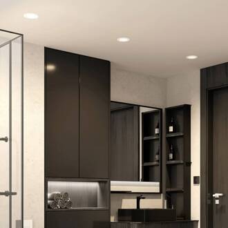 LED inbouwlamp Rida, set van 3, wit, 12 cm, CCT, IP44