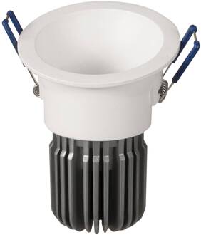 LED inbouwlamp Toodle rond asymmetrisch, wit