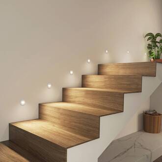 LED inbouwlamp Vexi, Ø 7,8 cm, wit, aluminium, CCT