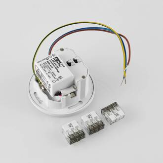 LED inbouwlamp Wall 68R IP44 RD, wit, aluminium, CCT wit / opaal