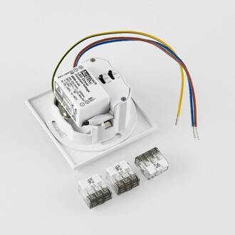 LED inbouwlamp Wall 68R IP44 SQ, wit, aluminium, CCT wit / opaal