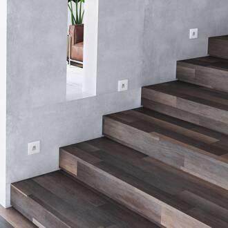 LED inbouwlamp Wall 68R SQ, wit, aluminium, CCT wit / opaal