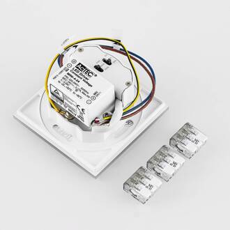 LED inbouwlamp Wand R68 Glas IP44 SQ, wit, CCT wit / opaal