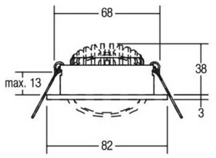 LED inbouwspot 38° rond titaan 3.000K titaan mat
