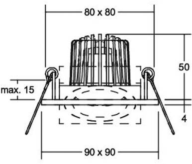 LED inbouwspot Abran, mat aluminium, RC, zwenkbaar aluminium mat