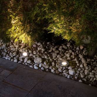 LED inbouwspot basis, nikkelkleurig, Ø 9 cm, aluminium/roestvrij staal nikkel mat