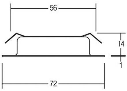LED inbouwspot BB17, aan/uit, wit