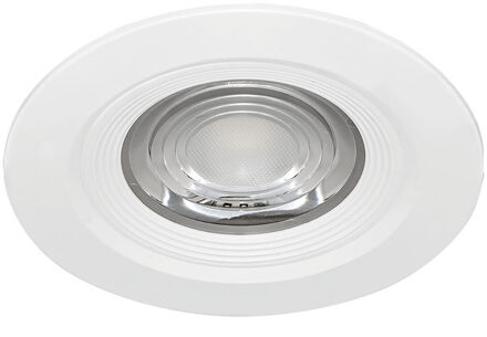 LED Inbouwspot - Brinton - 7W 630lm 38D - IP54 Waterdicht - 865 Helder/Koud Wit 6500K - Rond - Wit