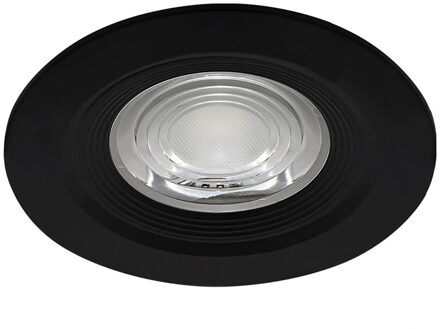 LED Inbouwspot - Brinton - 7W 630lm 38D - IP54 Waterdicht - 865 Helder/Koud Wit 6500K - Rond - Zwart