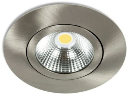 Led Inbouwspot Dave -rond Zwart -warm Wit -dimbaar -6.5w -integral Led