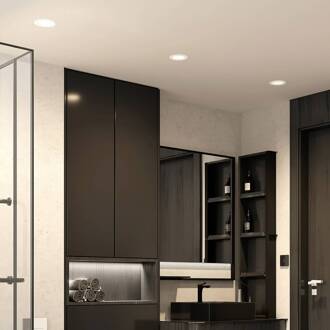 LED inbouwspot Rida, wit. Ø 12 cm, CCT, IP44