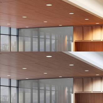 LED inbouwspot Rida, wit. Ø 23 cm, 30W, CCT, IP44