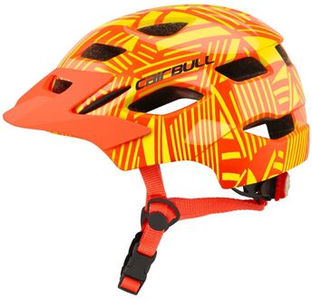 Led Joytrack Baanbrekende Kids Loopfiets Helm Kind Wervelwinden Fiets Veiligheid Helm Racefiets Fietshelm oranje geel