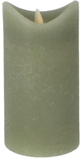 Led Kaars 7,5x15 Cm Groen