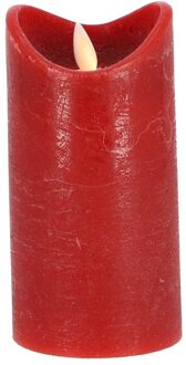 Led Kaars 7,5x15 Cm Rood
