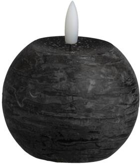 LED Kaars Bal - Ø8 Cm - Paraffine - Zwart