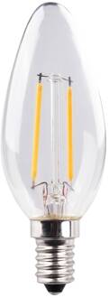 LED kaars E14 2,2 W gloeidraad 2.700 K helder 2 stuks