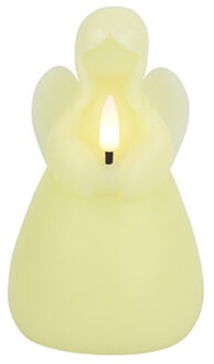 LED kaars engel - creme wit - H14,5 cm - op batterijen