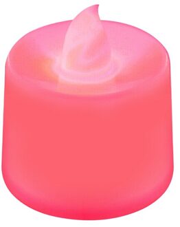 Led Kaars Lichten Thee Lichten Elektrische Kaars Lamp Nightlights Thuis Kaarsen Voor Kerst Bruiloft Decoratie Verlichting 1 Pc Rood