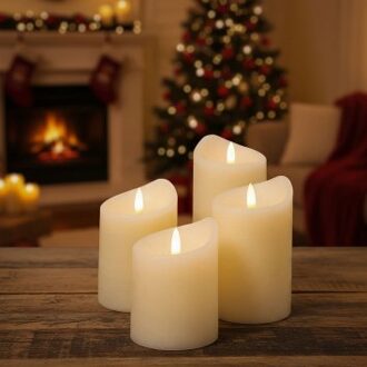 LED-kaarsen van echte was