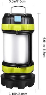 Led Kamp Lamp Camping Licht Usb Oplaadbare Zaklamp Dimbare Multifunctionele Outdoor Spotlight Waterdichte Zoeklicht