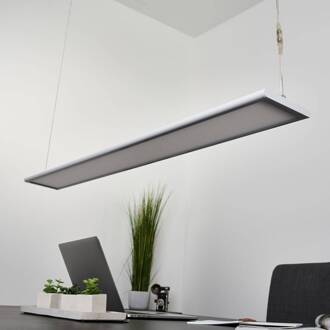 LED kantoor hanglamp Samu, up/down, dimbaar, aluminium wit