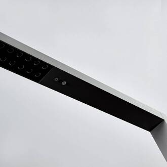 LED kantoor vloerlamp Jolinda, zilver, CCT, sensor, zilver (RAL 9006)