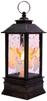 LED Kerst Kaars & Houder LED Theelichtjes Kooien Elanden Kerstman Printing Kandelaar Xmas Home Decoratie #