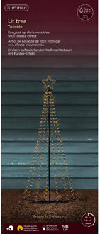 LED kerstboom met ster - verlichting - 541 leds - 80 x 180 cm