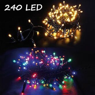 LED Kerstverlichting Warm Wit & RGB - 28,9M - 240 Leds - App - IP44