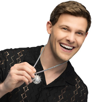 LED ketting Discobal Zilver - Grijs