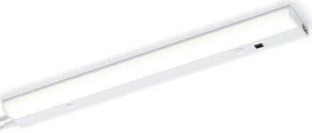 LED Keukenkast Verlichting met Bewegingssensor - Trion Simi - 10W - Warm Wit 3000K - Rechthoek - Mat Wit - Aluminium