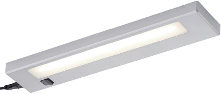 LED Keukenkast Verlichting - Trion Alyna - 4W - Koppelbaar - Warm Wit 3000K - Rechthoek - Mat Titaan Zilverkleurig
