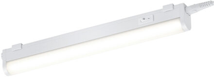 LED Keukenkast Verlichting - Trion Noram - 4W - Warm Wit 3000K - Rechthoek - Mat Wit - Kunststof