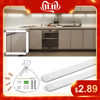 Led Kitchen Light Lamp 220V 110V Under Cabinet Lights 10W 20W 30/50/60cm Closet Light for Bedroom Lights Fixture Home Lighting