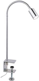 LED klemlamp Karen met schakelaar chroom