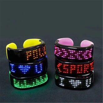 Led Knippert Night Running Arm Riem Halloween Armband Light Up Kerst Polsband Club Party Bar Juichen Lichtgevende Glow Stick four kleur