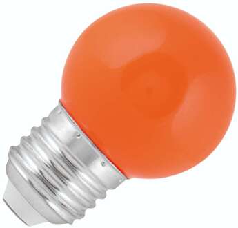 LED kogellamp Gekleurd E27 G45 1W Oranje