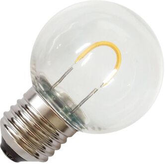 | LED Kogellamp Plastic | Grote fitting E27 | 1W