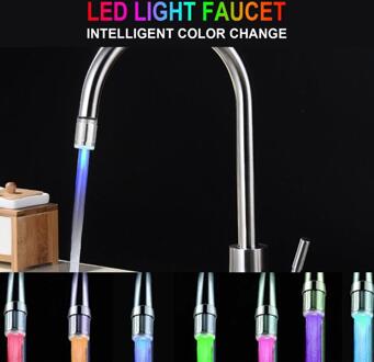 Led Kraan Licht Waterval Water Tap Veranderen Glow Douche Kranen Temperatuursensor Verlichting Badkamer Hardware Keuken Benodigdheden kleur licht