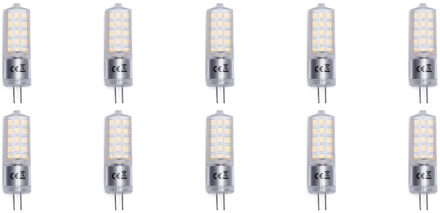 LED Lamp 10 Pack - Aigi - G4 Fitting - 3.6W - Helder/Koud Wit 6500K Vervangt 35W