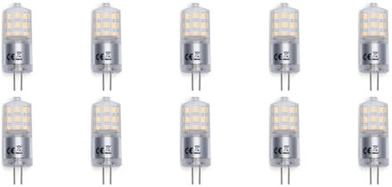 LED Lamp 10 Pack - Aigi - G4 Fitting - 3W - Helder/Koud Wit 6500K Vervangt 25W