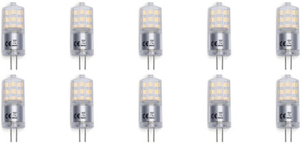 LED Lamp 10 Pack - Aigi - G4 Fitting - 3W - Warm Wit 3000K Vervangt 25W