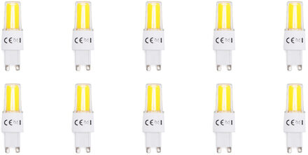 LED Lamp 10 Pack - Aigi - G9 Fitting - 3.3W - Helder/Koud Wit 6500K | Vervangt 36W