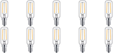 LED Lamp 10 Pack - CorePro Tube Filament 827 T25L - E14 Fitting - 2.1W - Warm Wit 2700K Vervangt 25W