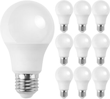 LED Lamp 10 Pack - E27 Fitting - 8W - Natuurlijk Wit 4200K