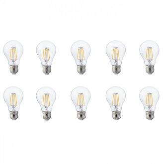 LED Lamp 10 Pack - Filament - E27 Fitting - 4W - Natuurlijk Wit 4200K