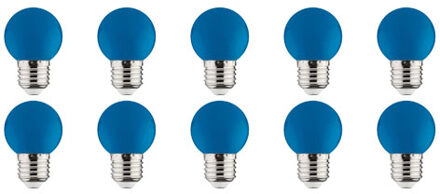 LED Lamp 10 Pack - Romba - Blauw Gekleurd - E27 Fitting - 1W