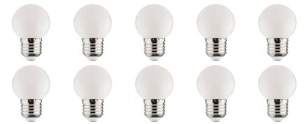 LED Lamp 10 Pack - Romba - Wit Gekleurd - E27 Fitting - 1W