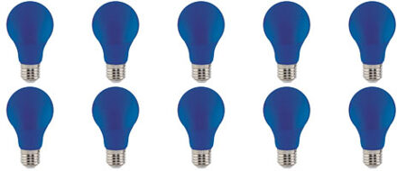 LED Lamp 10 Pack - Specta - Blauw Gekleurd - E27 Fitting - 3W